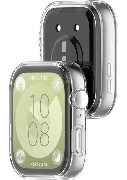 Huawei Watch Fit 3 Uyumlu Şeffaf Silikon Kasa ve Ekran Koruyucu fiyatları