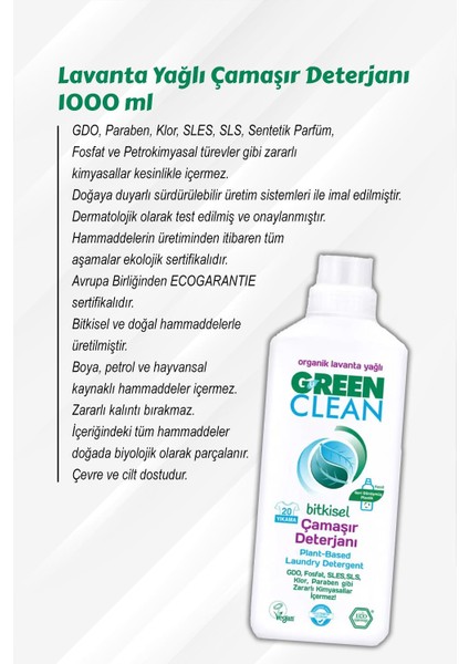 Lavanta Yağlı Çamaşır Deterjanı 5 Al 4 Öde 1000 ml ve Rosie Pamuk