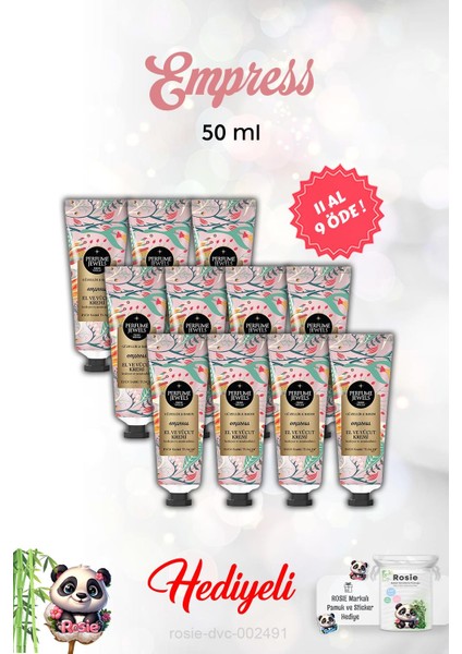 Empress 11 Al 9 Öde El ve Vücut Kremi 50 ml ve Rosie