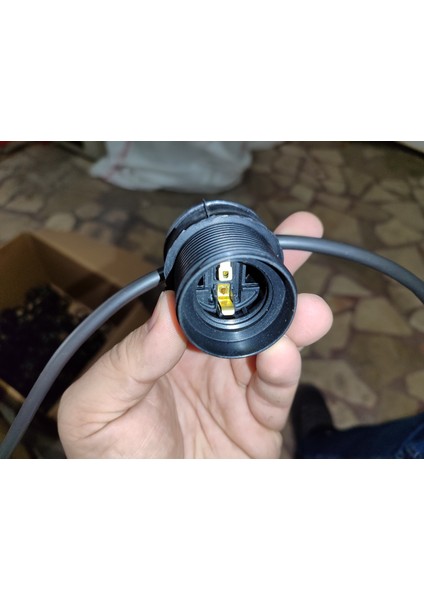 Eksiz Bağlantılı 1 Metre Aralıklı 10 Lu Seyyar Aydınlatma Kablosu Sıralı Düğün Işıkları Köy Düğün Işıkları Tavukçu Duy Kümes Aydınlatma Sıralı Duy Tavukçu Aydınlatma Kablosu