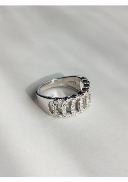 Gümüş Gurmet Tasarım Yarım Tur Su Yolu Kadın Yüzük No.12 Doğum Günü Hediye fırsatları