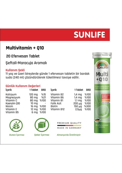 Multivitamin Destek Seti - Multi +Ginseng & Multi +Q10