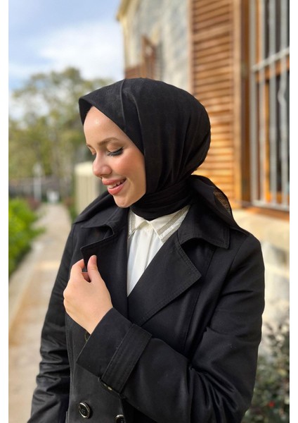 Elegance Monogram Eşarp 1090500-911 Siyah