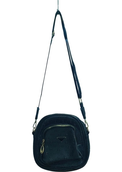 Amblem Model Bayan Çanta Logo Desen Parlak Siyah