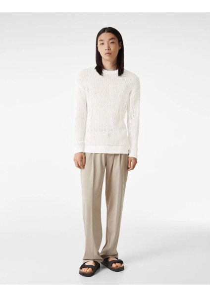 Allbucks Bershka, Ajurlu Triko Sweatshirt Kazak Abbrs0048