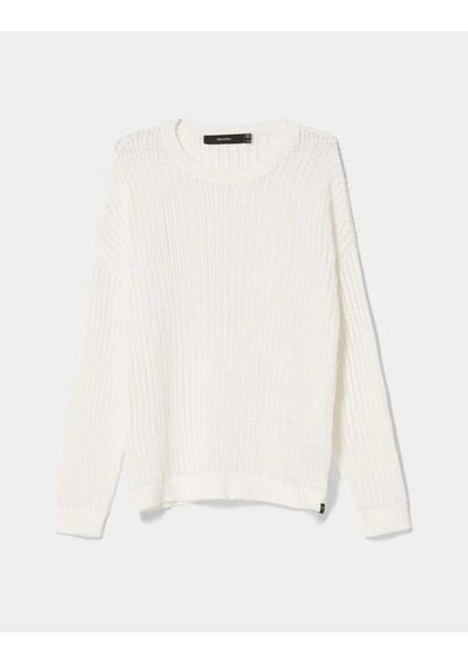 Allbucks Bershka, Ajurlu Triko Sweatshirt Kazak Abbrs0048