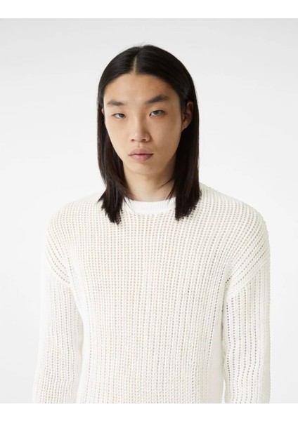 Allbucks Bershka, Ajurlu Triko Sweatshirt Kazak Abbrs0048