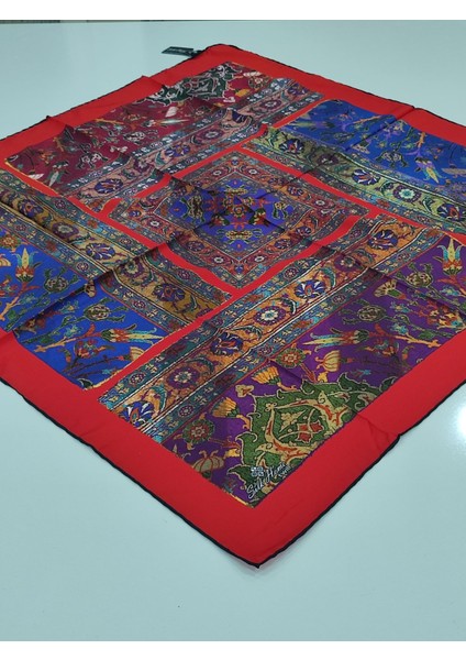Silkhome Kilim Desen Tivil Eşarp Kırmızı fiyatları