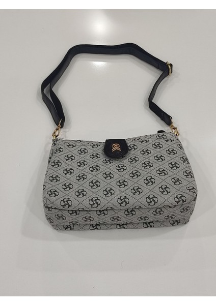 Bayan Çanta Baskılı Gümüş Siyah fırsatları