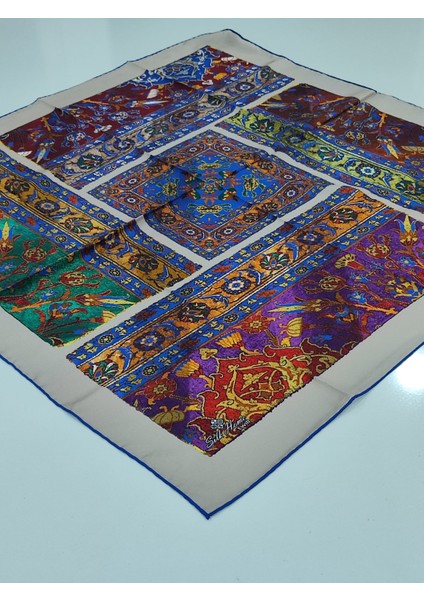Silkhome Kilim Desen Tivil Eşarp Taş Mor fiyatları