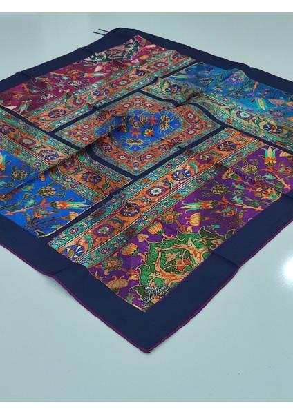 Silkhome Kilim Desen Tivil Eşarp Lacivert fiyatları