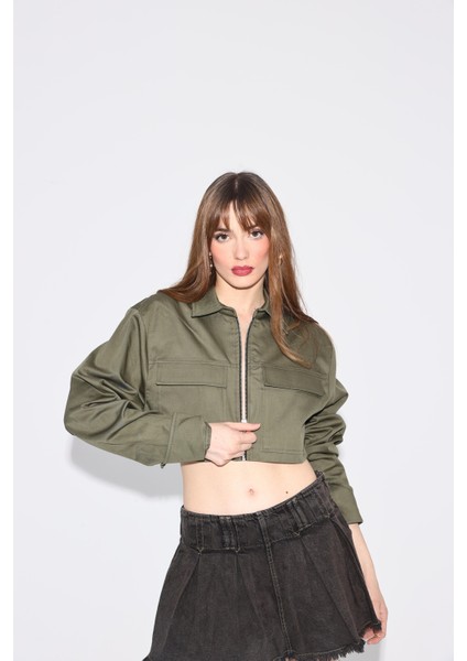 Haki Ceket Gömlek modelleri