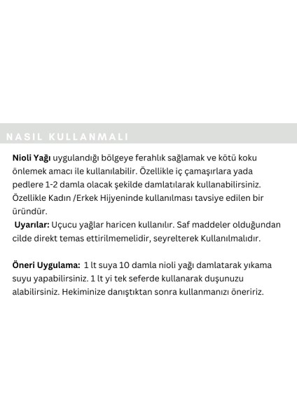 3'lü Avantajlı Nioli Yağı, Uçucu Yağı, Aromaterapi, Buhurdanlık, Masaj