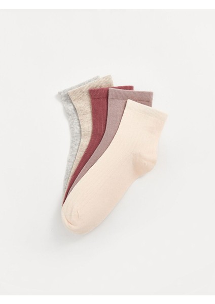 Lcwk Kadın Düz Soket Çorap 5'li Paket fiyatları