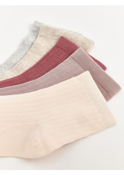 Lcwk Kadın Düz Soket Çorap 5'li Paket modelleri