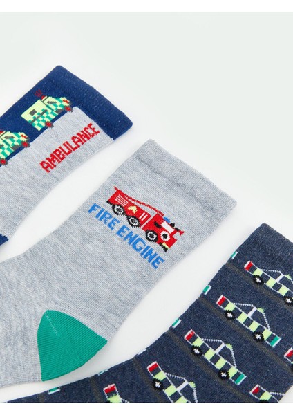Lcwk Desenli Erkek Çocuk Soket Çorap 5'li fiyatları