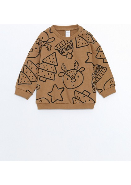 Lcwk Bisiklet Yaka Baskılı Erkek Bebek Sweatshirt ve Eşofman Alt 2'li Takım fiyatları