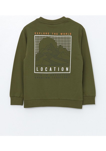 Lcwk Bisiklet Yaka Baskılı Erkek Çocuk Sweatshirt fiyatları