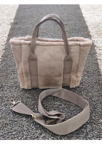 Açık Kahve - The Tote Bag Tek Göz Geniş Iç Hacimli Kalın Askılık Kol Çanta , Çapraz Çanta fırsatları