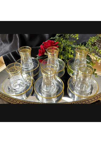 Çay Seti Heybelı Altın Agız Bant 1456 Sırmıne fiyatları