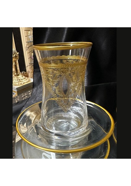 Çay Seti Heybelı Altın Agız Bant 1456 Sırmıne modelleri