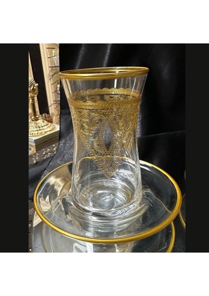 Çay Seti Heybelı Altın Agız Bant 1456 Sırmıne indirimleri