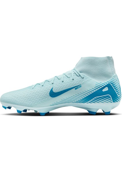 Mercurial Superfly 10 Academy Fg/mg Erkek Çim Zemin Kramponu FQ1456-400 Mavi