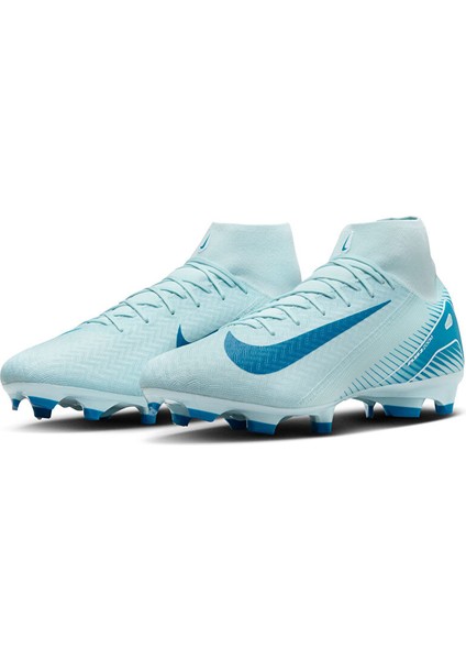 Mercurial Superfly 10 Academy Fg/mg Erkek Çim Zemin Kramponu FQ1456-400 Mavi
