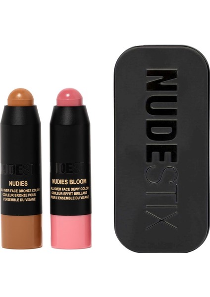 Pink Blush & Nude Bronze - Mini Krem ​​stick Ikilisi