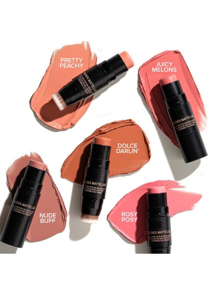 Nudies All Over Face Matte Lux - Kremsi Allık Juicy Melons (7 G) fiyatları