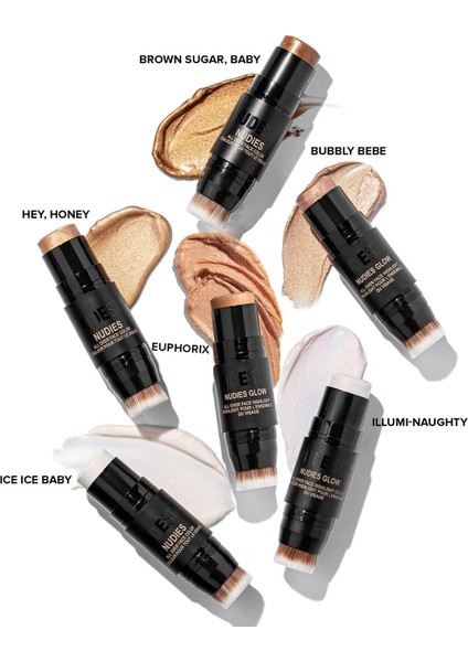 Nudies All Over Face Color Bronze + Glow