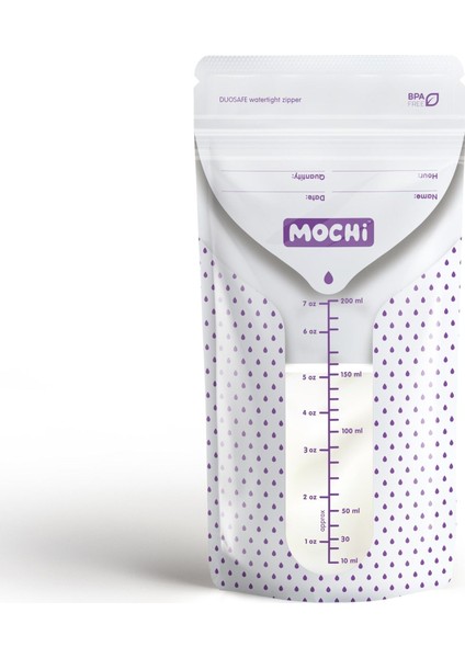 Mochi Anne Sütü Saklama Poşeti 50 Adet 200ML