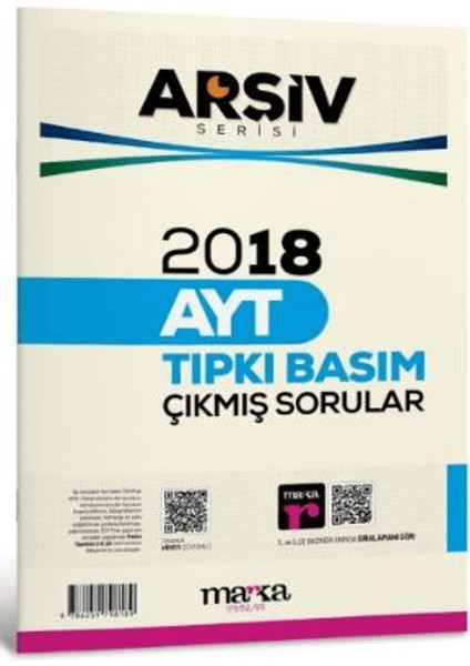 2018 Ayt Arşiv Serisi Çıkmış Sorular Tamamı Video Çözümlü