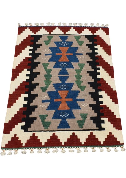 Yeni El Dokuma Benzersiz Kayseri Pınarbaşı Yün Kilim 5505