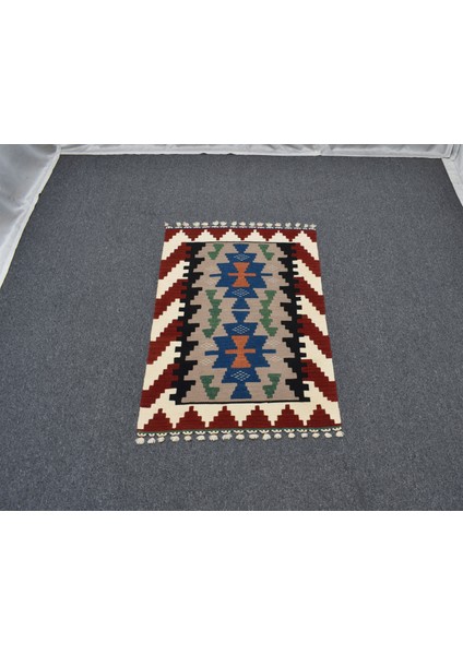 Yeni El Dokuma Benzersiz Kayseri Pınarbaşı Yün Kilim 5505