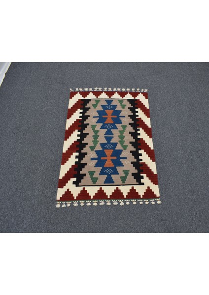 Yeni El Dokuma Benzersiz Kayseri Pınarbaşı Yün Kilim 5505