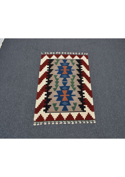 Yeni El Dokuma Benzersiz Kayseri Pınarbaşı Yün Kilim 5505