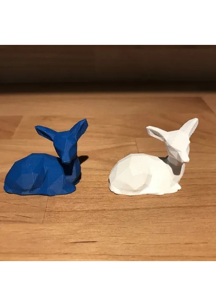 2'li Low Poly Ceylan Figürü