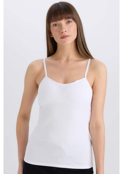 Pedli Pamuklu Askılı Atlet-Fall in Love N6090AZ25SP
