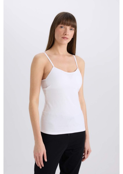 Pedli Pamuklu Askılı Atlet-Fall in Love N6090AZ25SP