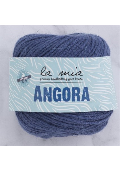 La Mia Angora 50GR Lacivert El Örgü Ipi - L129 - 33803