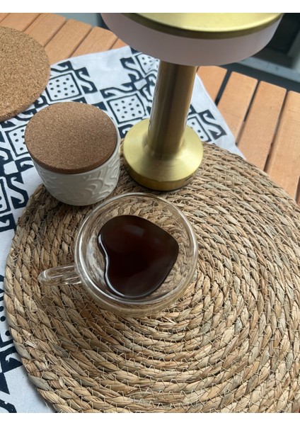 2 Adet Kalp Şekilli 250ML. Çift Cidarlı Kahve ve Çay Bardağı