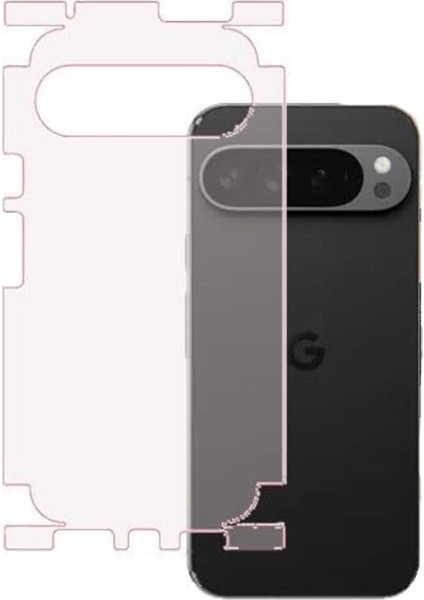 Google Pixel 9 Pro Xl ile Uyumlu Mat Tpu Arka Kaplama 360