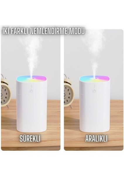 Hava Nemlendirici Taşınabilir Ultrasonik Hava Nemlendirici Aroma Difüzörü H2O TP-1034