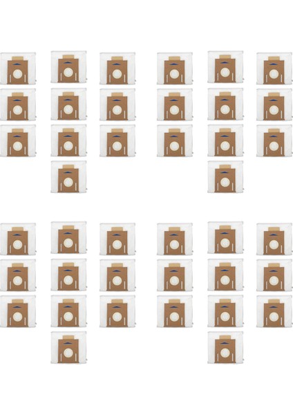 Ecovacs Deebot Ozmo T8 Aıvı T8 Max T8 Serisi T9 Serisi N8 Pro Artı N8 Pro Robot Vakum Parçası Için 40 Paket Vakum Toz Torbaları (Yurt Dışından)