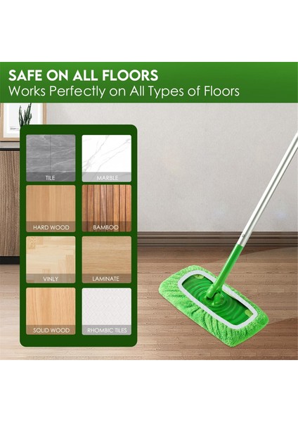 6 Adet Paspas Pedleri Dolum Swiffer Süpürgesi Paspas-Kuru Süpürme Bezleri ve Islak Paspas Bezleri Yıkanabilir Ev Temizliği Için (Yurt Dışından)