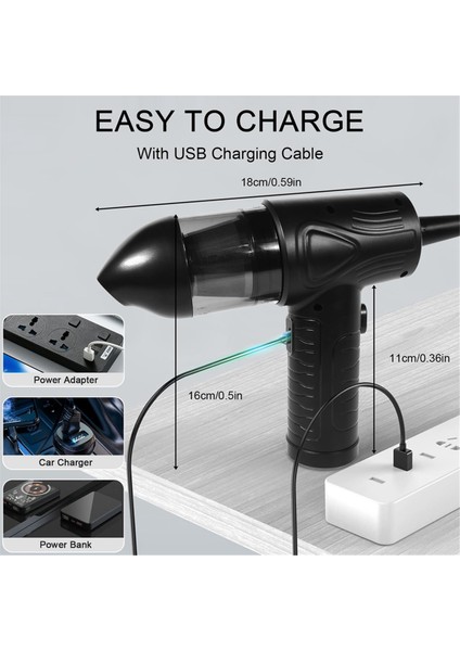 2'si 1 Arada Elektrikli Basınçlı Hava Silgi, Akülü Hava Silgi ve Vakum, Hava Silgi Üfleyici, 3 Ayarlanabilir Hız (Yurt Dışından) fiyatları