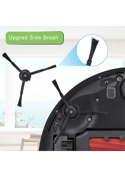 S8 Pro Ultra ile Uyumlu S8+ Robot Süpürge Yedek Parçaları Ana Yan Fırçalar Paspas Bezleri Hepa Filtreler Toz Torbaları Aksesuarlar (Yurt Dışından)