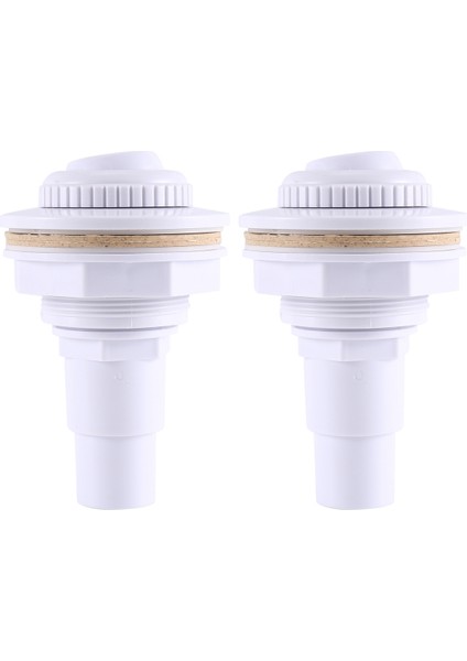 2 Adet Yer Üstü Havuz Komple Dönüş Jeti Bağlantı Contası ve 1-1/2 Inç Erkek Hortum Adaptörü ve Somun 3/4 Inç Göz Küresi Çıkışı (Yurt Dışından)