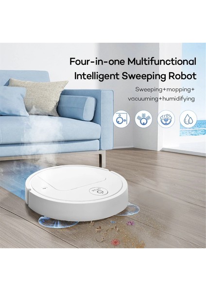 Yeni Islak Paspas USB Şarj Edilebilir 5-In-1 Robotlu Süpürge Otomatik Temizleme Süpürme Makinesi Elektrikli Süpürgeler Siyah (Yurt Dışından) indirimleri